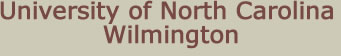 Link to University of North Carolina Wilmington homepage