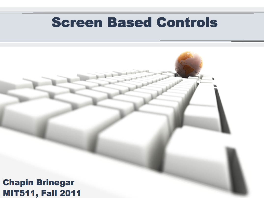 Screen Controls