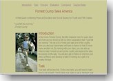 Screen shot of Forrest Gump WebQuest page
