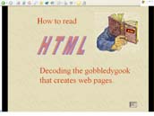 Screen shot of HTML PowerPoint Lesson