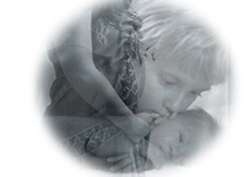 mother and child graphic image