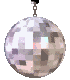Turning Disco Ball Graphic
