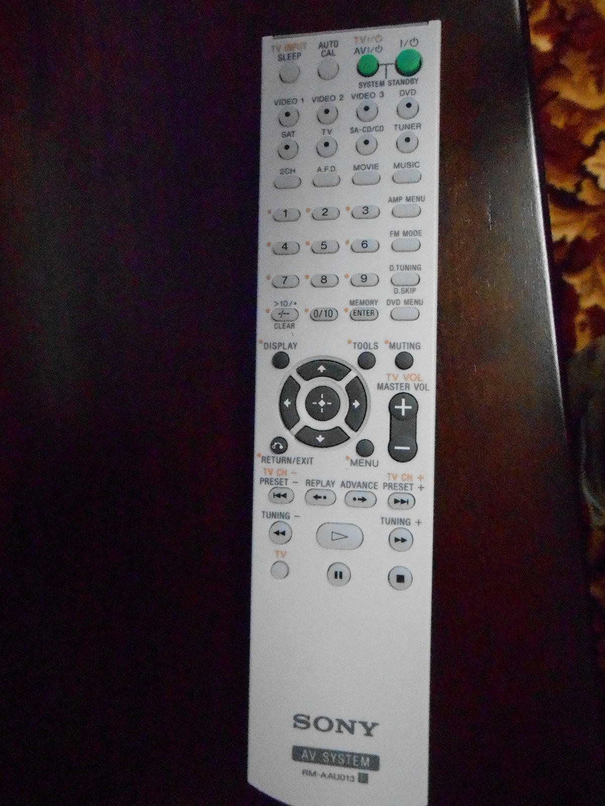 Sony Receiver Remote